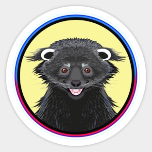 Binturong Circle Sticker